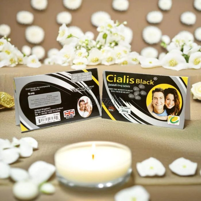 Cialis Black Tablets 20mg in Pakistan – Original Tadalafil Tablets for